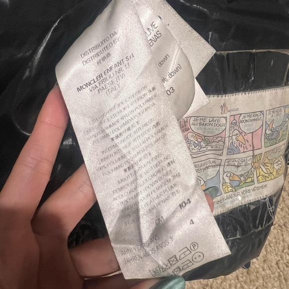 Moncler Black Jacket with Comic Detail - Picture 4 of 10